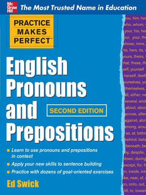 cover image of English Pronouns and Prepositions